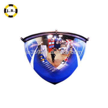 arylic quarter dome mirror 90 degree view